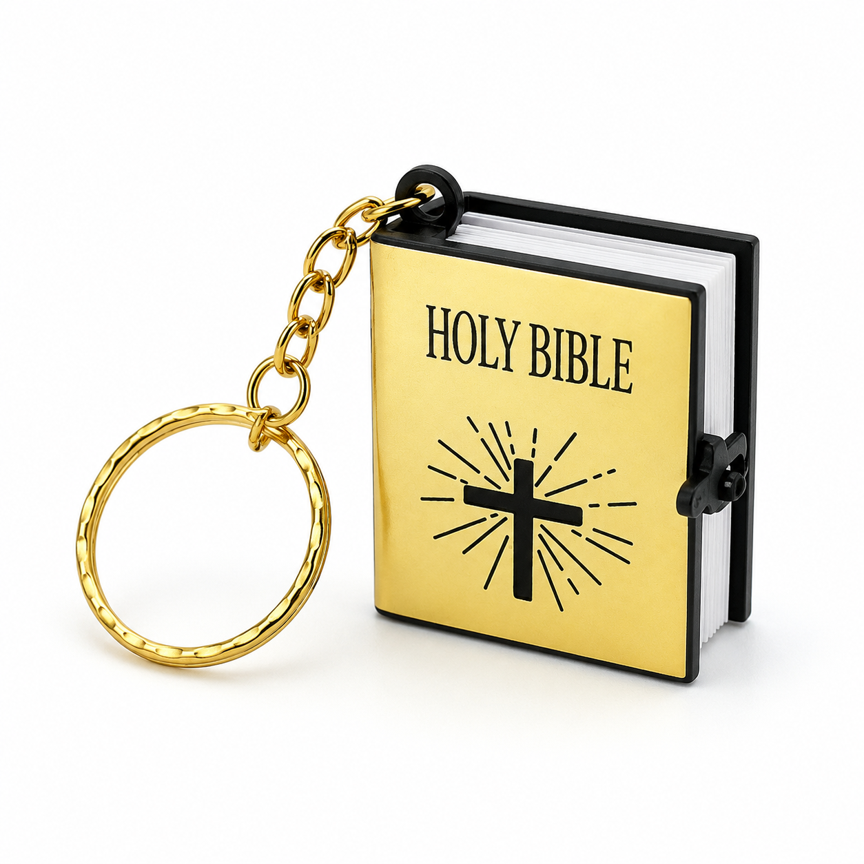 Holy Bible Mini Book Keychain | Christian Bible Keychain