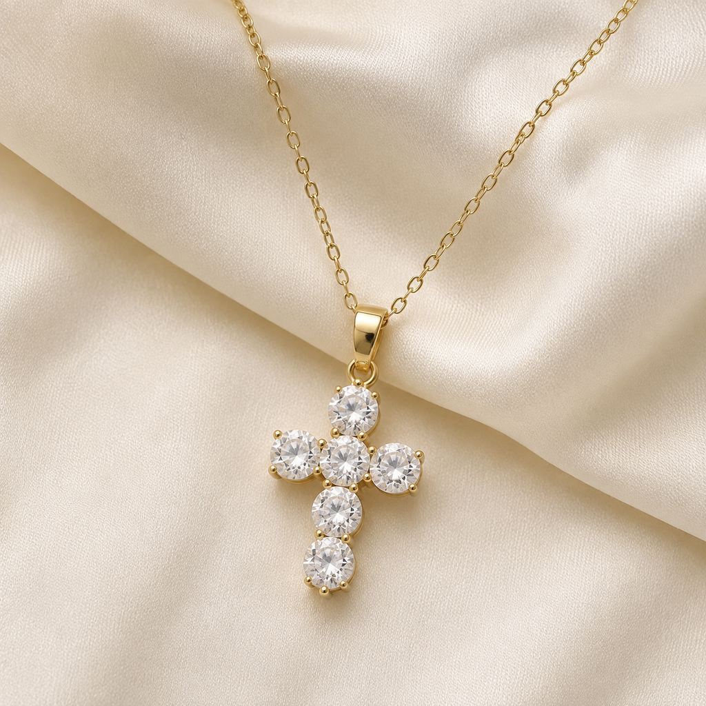Radiant Cross Necklace