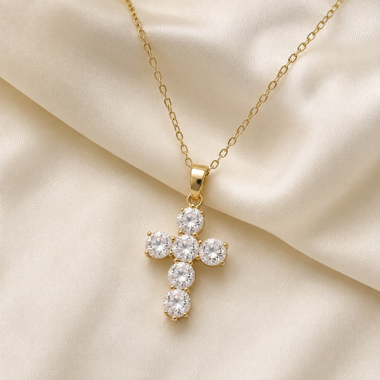 Radiant Cross Necklace