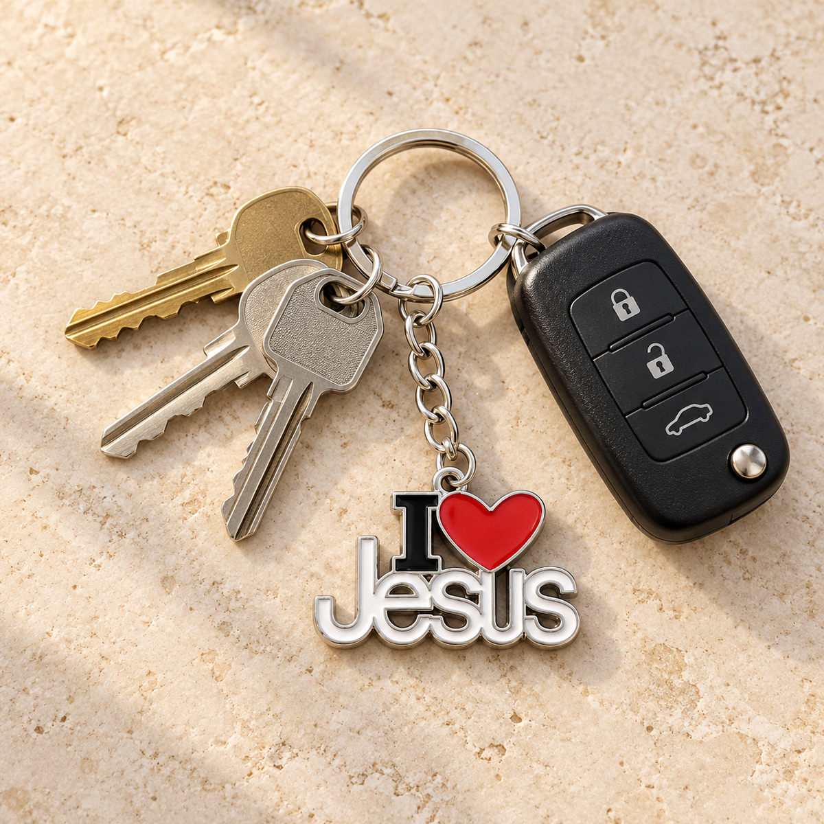I Love Jesus Keychain