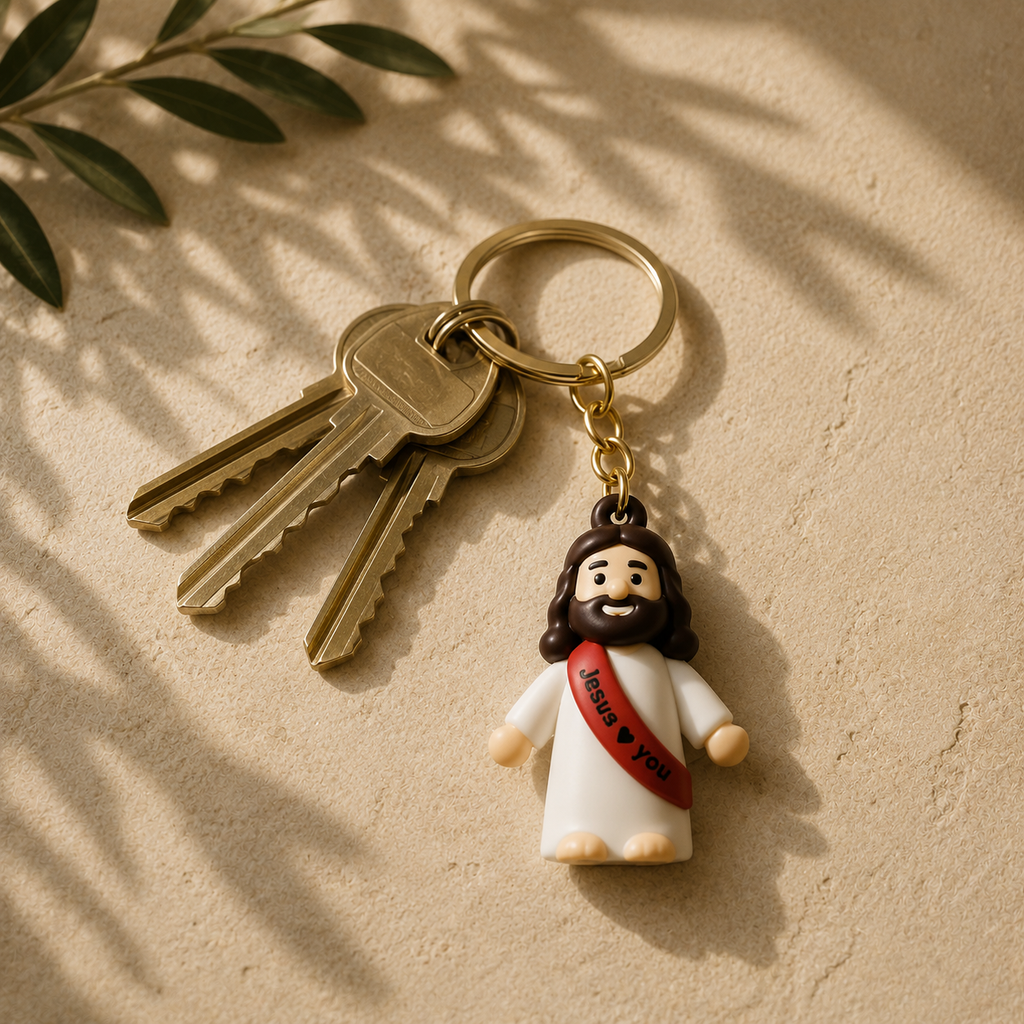 Jesus Loves You Keychain | Christian Keychain