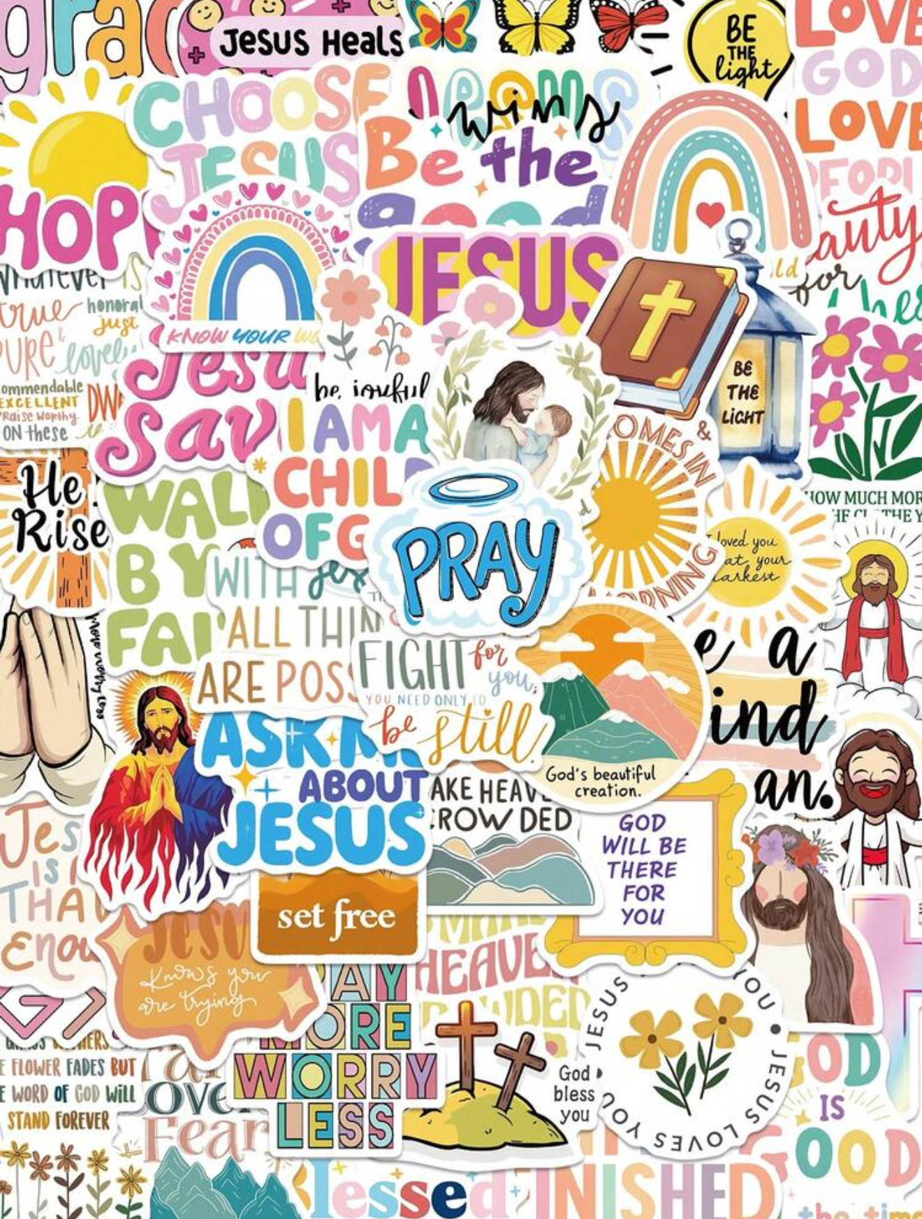 Christian Sticker Pack 10 Pack | Faith Stickers | Zion Era