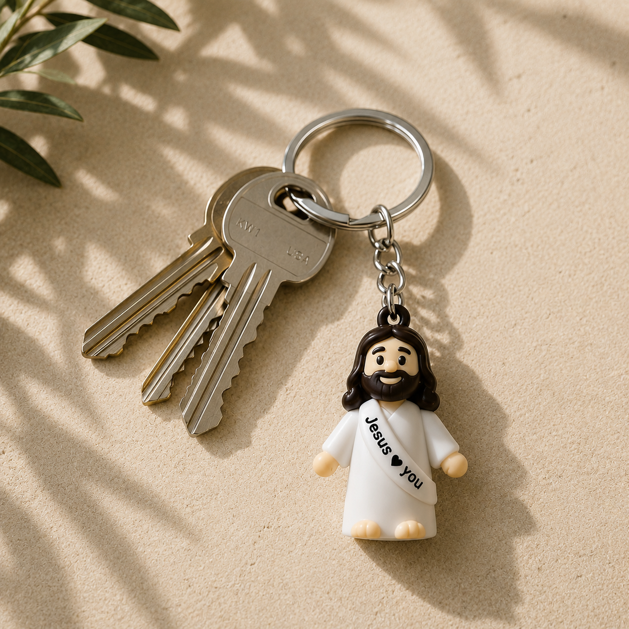 Jesus Loves You Keychain | Christian Keychain