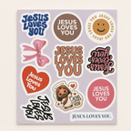 Jesus Loves You Sticker Pack