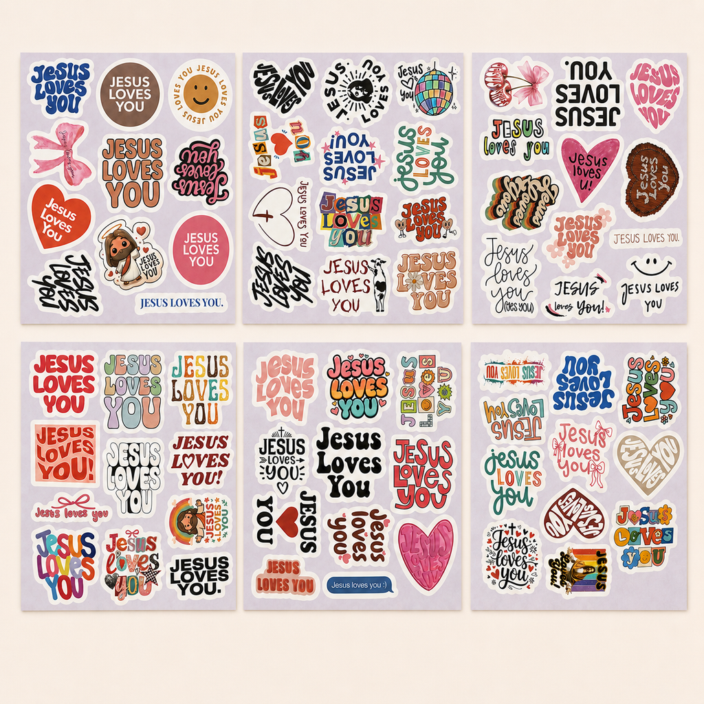 Jesus Loves You Sticker Pack