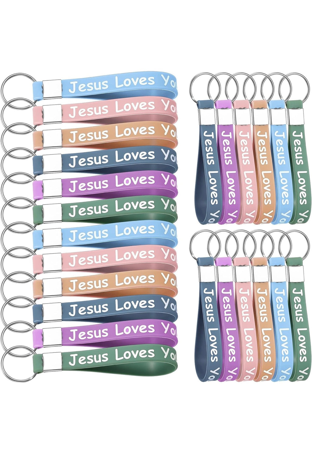 Jesus loves you keychain