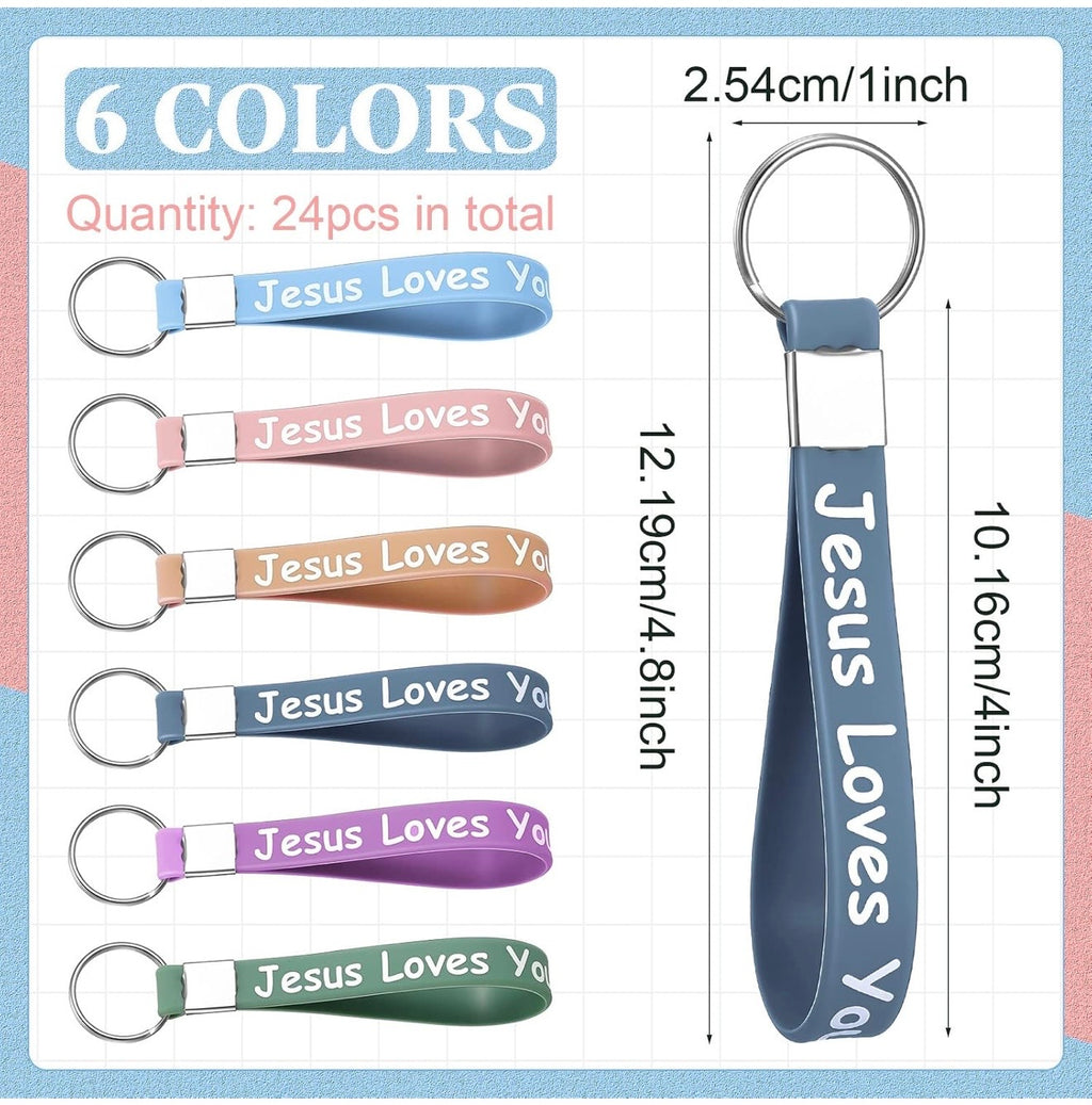 Jesus loves you keychain
