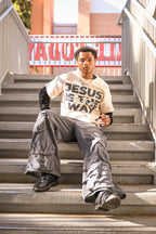 Jesus Is the Way™ Waffle Knit Layered Shirt – Desert Sand